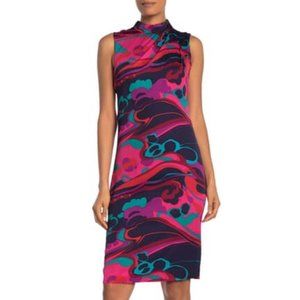 TRINA TURK Around Midnight Retro Psychedelic Dress